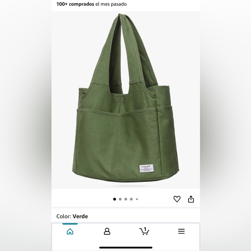 Green Tote Bag
